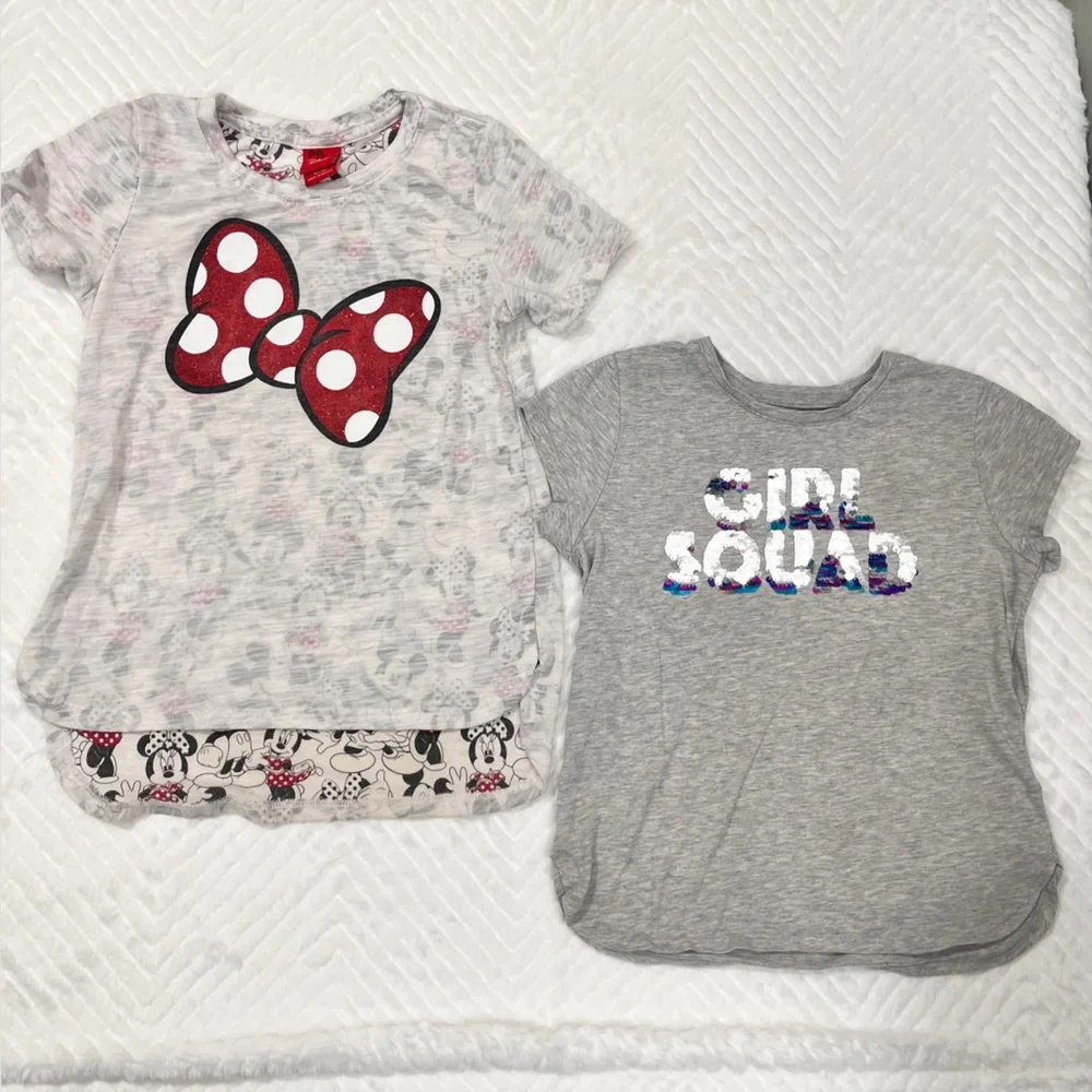 Girls' Graphic T-Shirts Size‎ medium Minnie Mouse Frozen - Picture 8 of 16
